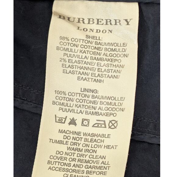 Burberry Brit Lightweight Belted Field Jacket Navy Blue Nova Check 4 - Picture 6 of 12